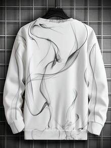 Manfinity LEGND Men Plus Skull Print Sweatshirt - White - View 2