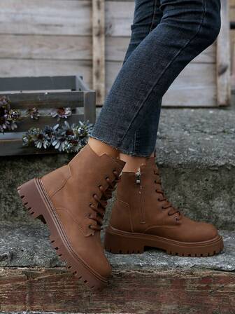 Fall/Winter 2025 New Style Women Ankle Boots And Short Boots, Fashionable Versatile Casual Flat Shoes For Women,Fur Boots