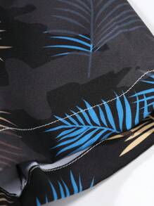 Manfinity RSRT Nam Bản in nhiệt đới Áo sơ mi Without Tee - màu đen - Xem 3