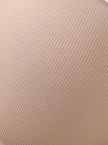 Talla grande Sujetador push up unicolor con aro - Beis - Ver 5