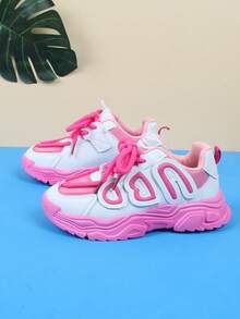 兒童運動鞋 - 玫紅色 - 查看 4