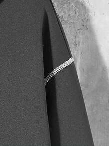 EASEVO 男士大码頂針袋鼠口袋抽繩連帽衫 - 灰色 - 查看 3