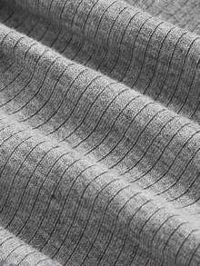 SHEIN MOD Drawstring Front Cami Top & Mermaid Hem Skirt - Grey - View 3