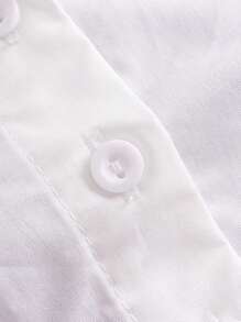 SHEIN EZwear Two Tone 2 In 1 Bodysuit - Camel - View 3