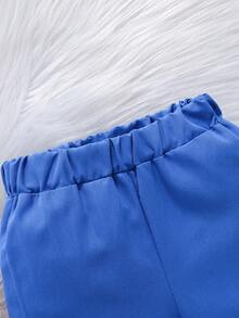 SHEIN Baby Boy Striped & Car Print Tee & Pants - Blue - View 7