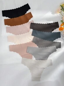 10包貝殼邊無痕內褲套裝 - 彩色 - 查看 2