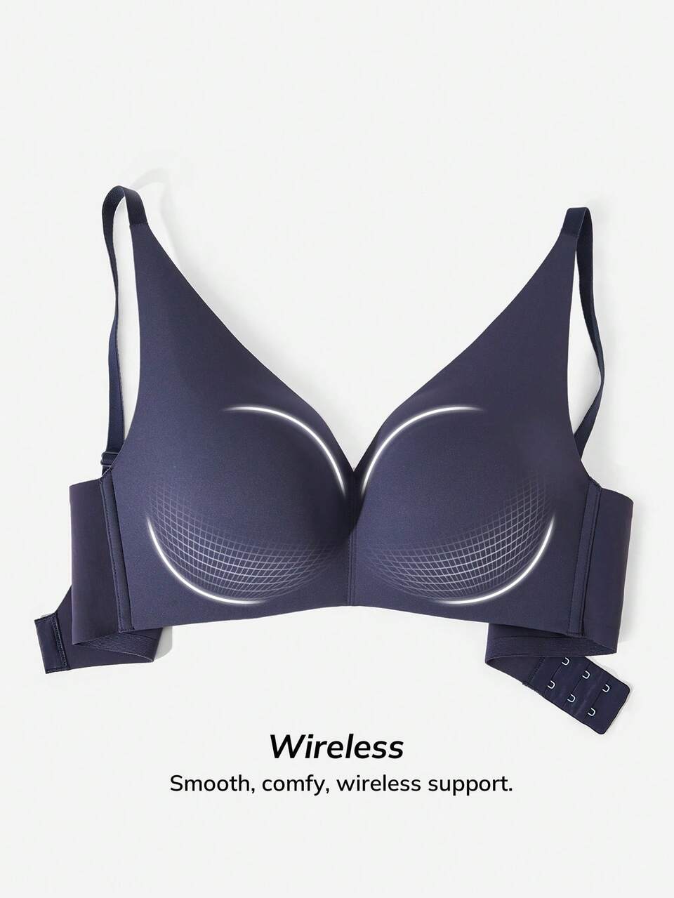 Dream Curve Support +Wireless Push-Up Plunge No Show Bra