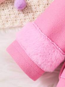 Bimba Soprabito monocolore con cintura senza maglione