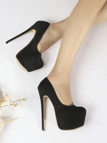 Women's High Heel Shoes - Black - View 4