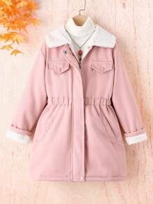 SHEIN 女大童大衣 - 粉色 - 查看 1