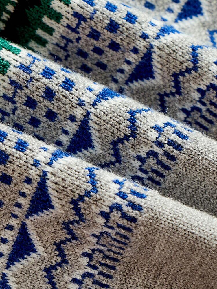 Baby Boy Geo Pattern Sweater