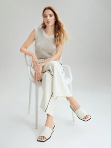 MOTF PREMIUM SANDALE CU TOC PÂNĂ MULES PANTOF DE VACANȚĂ PANTOF DE VĂRĂ HALLOWEEN CĂRĂCIUN PANTOF DE PRIMAVARĂ - alb - Vizualizare 8