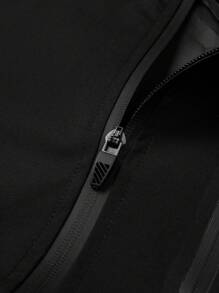 Manfinity Sport Streetwear Men Two Tone Zip Up Hooded Sports Jacket