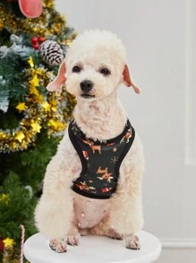 PETSIN 1pc Pet Christmas Vest - Multicolor - View 3