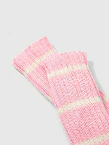 ROMWE Kawaii 1pair Women Striped Pattern Arm Sleeves - Multicolor - View 6