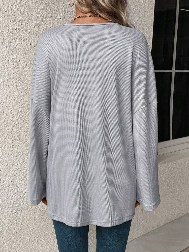 Solid Drop Shoulder Tee
