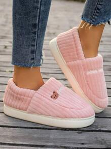 女士保暖冬季便鞋，冬季 - 粉色 - 查看 5