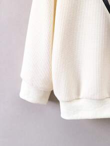 SHEIN 男小童熊貼布連帽衫&拼接側邊接縫長褲&包 - 彩色 - 查看 6