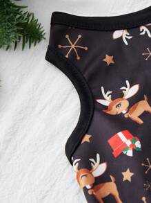 PETSIN 1pc Pet Christmas Vest - Multicolor - View 6