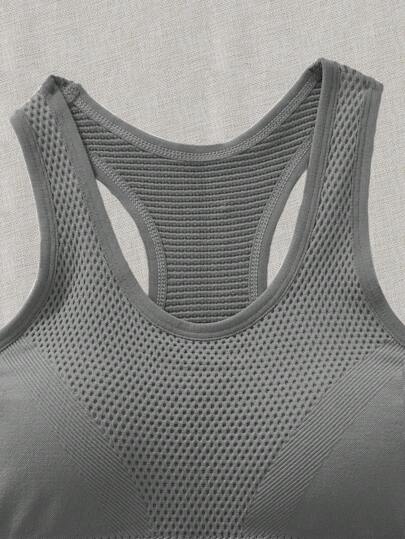 Easithlete Seamless High Stretch Racerback Sports BH view 4