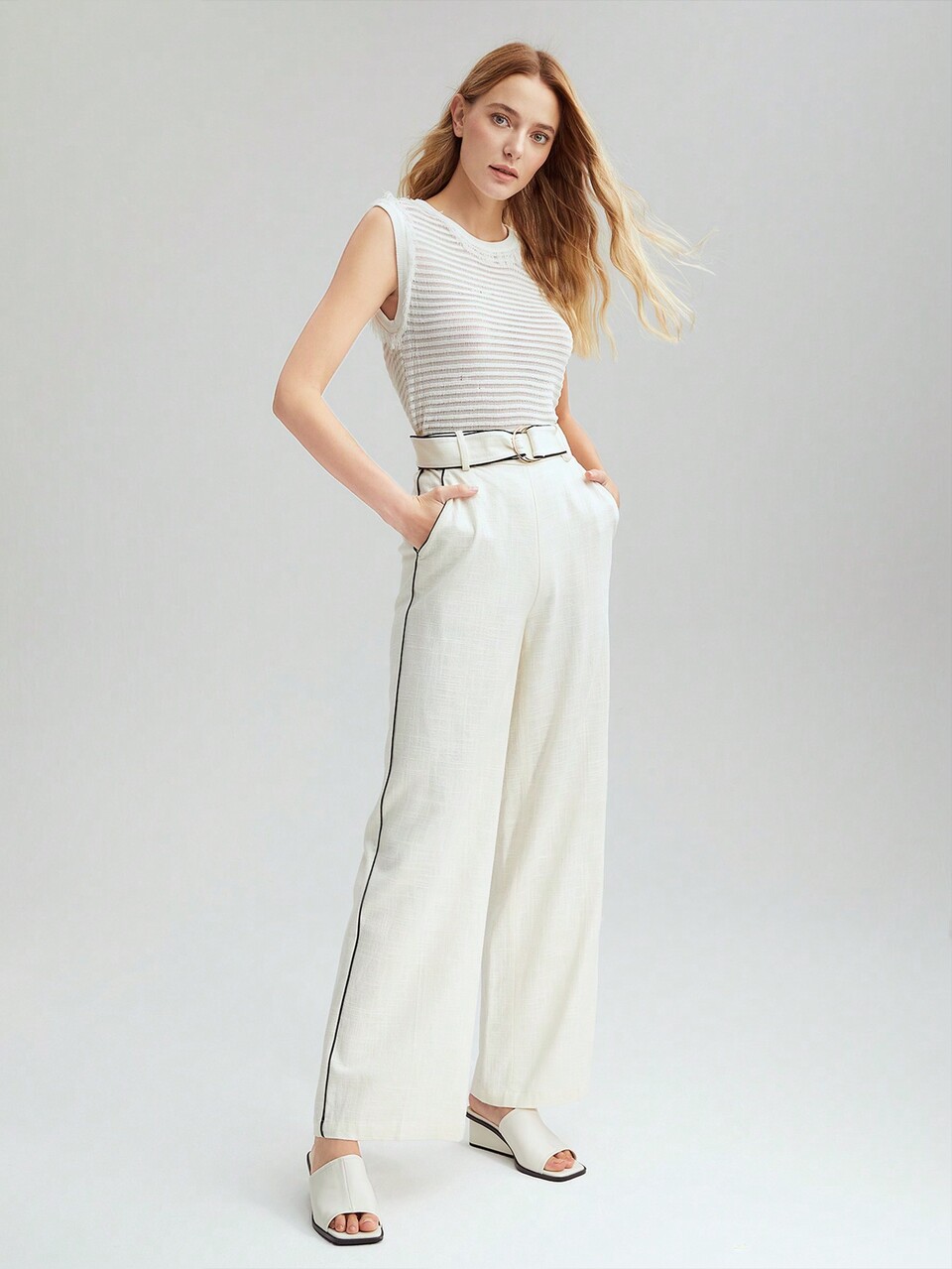 HEELED SANDAL MULES