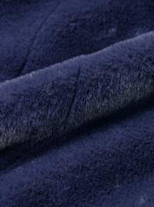 SOLOCOTE Tween Girls' Padded Coat, Mid-Length, Thick Thermal Lined, Warm For Winter - Navy Blue - View 11