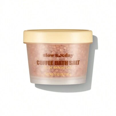 Slow Sunday Coffee Bath Salt,Coffee, Foot Care, Exfoliation, Good Choice For Wedding, Vacation, Beach, Travel Essentials, Suitable For Summer Foot Care