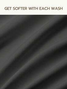 2/3pcs Soft & Gentle Duvet Cover Set, All-Season Comfort And Breathable,Duvet Cover*1 Pillowcase*1/2,Dark Grey - Dark Grey - View 6