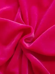 SHEIN Leap Crew 女嬰小熊刺繡拉鏈連帽衫和運動褲 - 玫紅色 - 查看 6