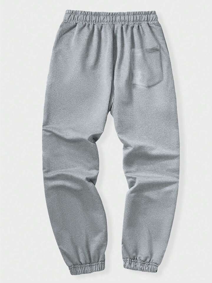 Men Cross Print Drawstring Waist Sweatpants | SHEIN
