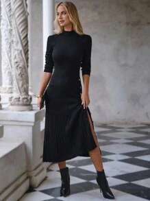 EURMUSE NỮ Áo len - màu đen - Xem 3