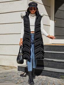 EURMUSE Women's Padded Jacket - Black - View 1