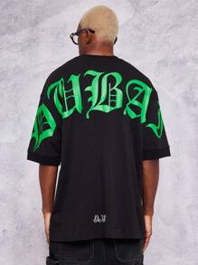 SUMWON Áo thun oversize in họa tiết Dubai - màu đen - Xem 1