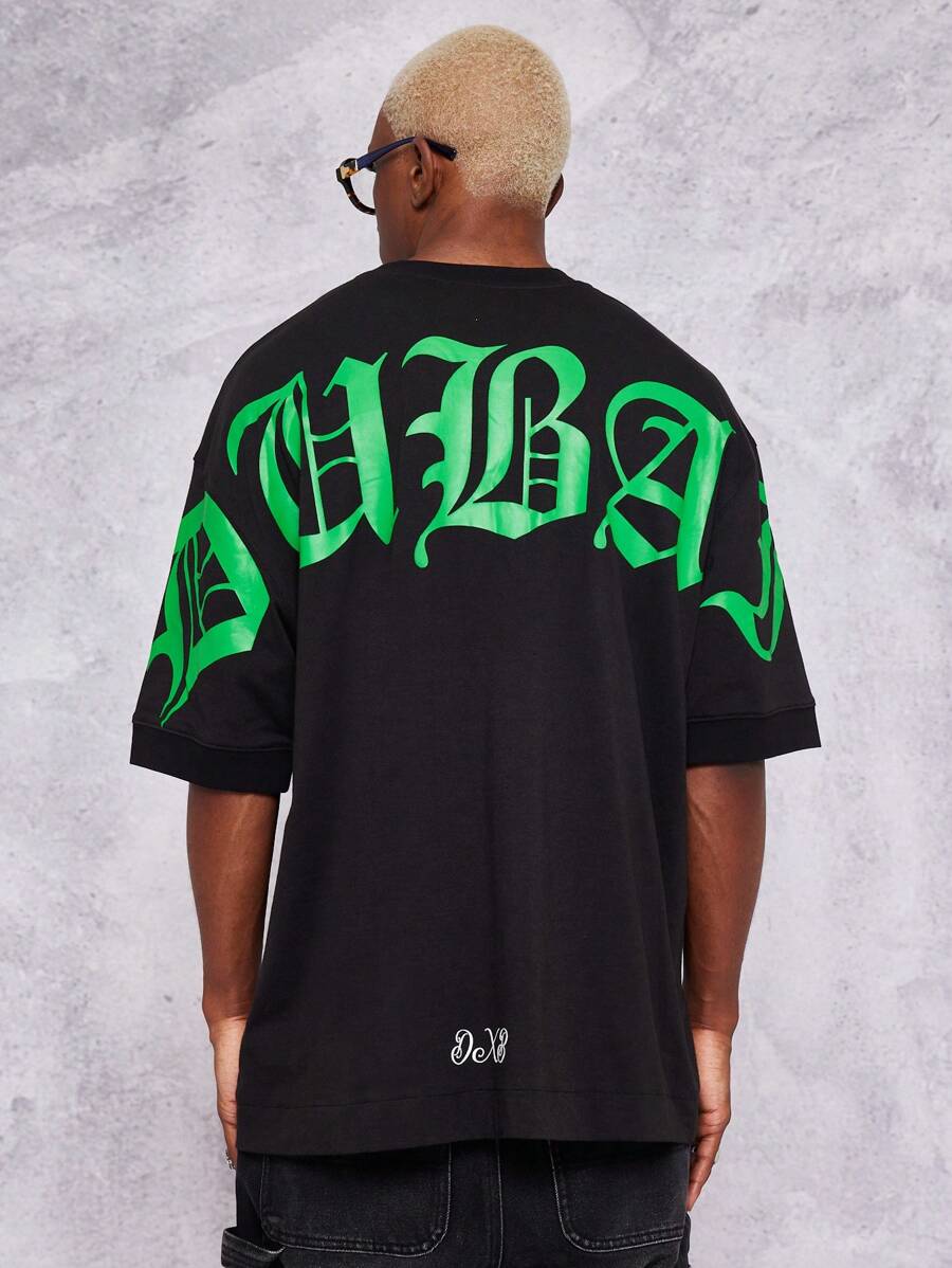 SUMWON Áo thun oversize in họa tiết Dubai - màu đen - Xem 1