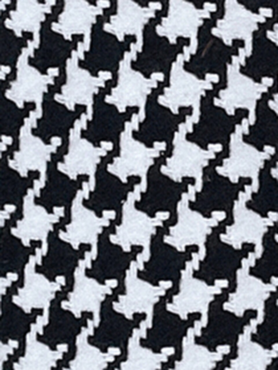 Houndstooth Print Drop Shoulder Open Front Coat