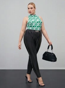 BizChic 大碼長褲 - 黑色 - 查看 3