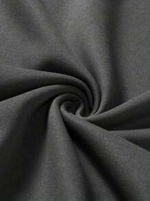 Manfinity Homme 男士花卉和日式字母图案长袖外出运动衫 - 灰色 - 查看 4