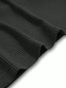 HUEFORM Men Button Front Long Sleeve Tee, Fall - Black - View 4