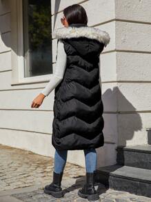 EURMUSE Women's Padded Jacket - Black - View 2