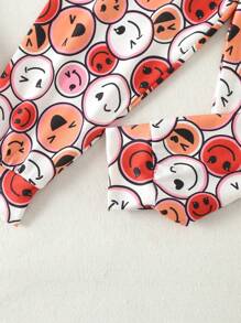 Young Boy Allover Cartoon Graphic PJ Set - Multicolor - View 5