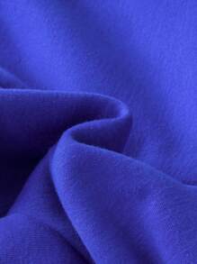 男童标语图案拉链卫衣 - 藍色 - 查看 3