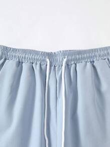 Manfinity RSRT Men Paisley Print Shirt & Drawstring Waist Pants Without Tee - Multicolor - View 4