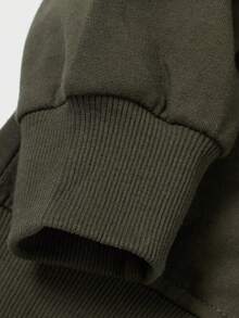 RueChic 男士字母印花下垂肩術衣 - 卡其色 - 查看 4