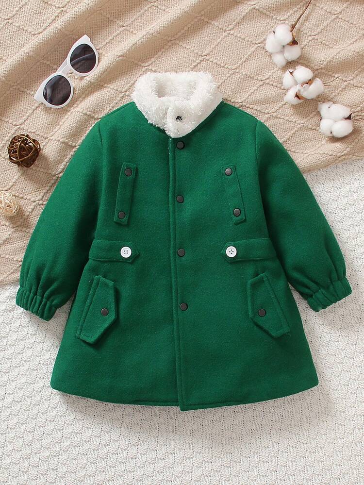 Baby Boy Button Front Overcoat