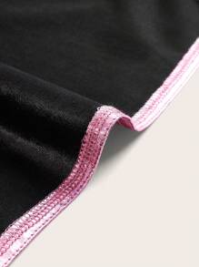 Flirla Plus Metallic Mini Skirt - Purple - View 4