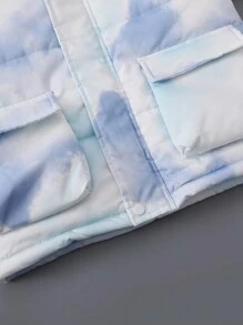 男大童紮染翻蓋口袋麵包服