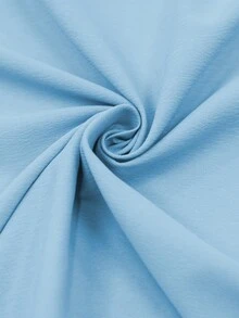 Camisa con botón delantero largo - Azul - Ver 7