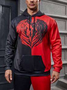 Manfinity LEGND 男士大尺碼運動衫和褲子套裝 - 彩色 - 查看 5