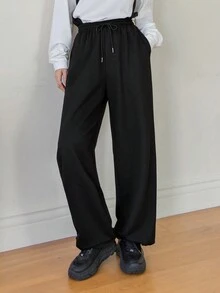 DAZY Eo dây rút Túi nghiêng Quần thể thao - màu đen - Xem 3