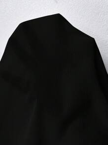 SHEIN LUNE Große Größe Shirt mit Drop Shoulder Knopf vorne,